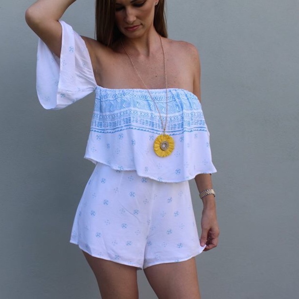 Elan Off the Shoulder Romper